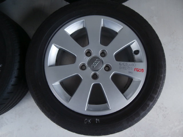 4× DISC STEEL AUDI WITH 6.5