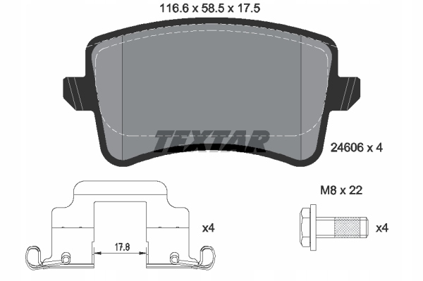 DISCS PADS TEXTAR REAR AUDI A4 B8 330MM photo 3 - milautoparts-fr.ukrlive.com