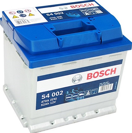 BATTERY BOSCH S4 52AH 470A DELIVERY WYM LODZ photo 1 - milautoparts-fr.ukrlive.com