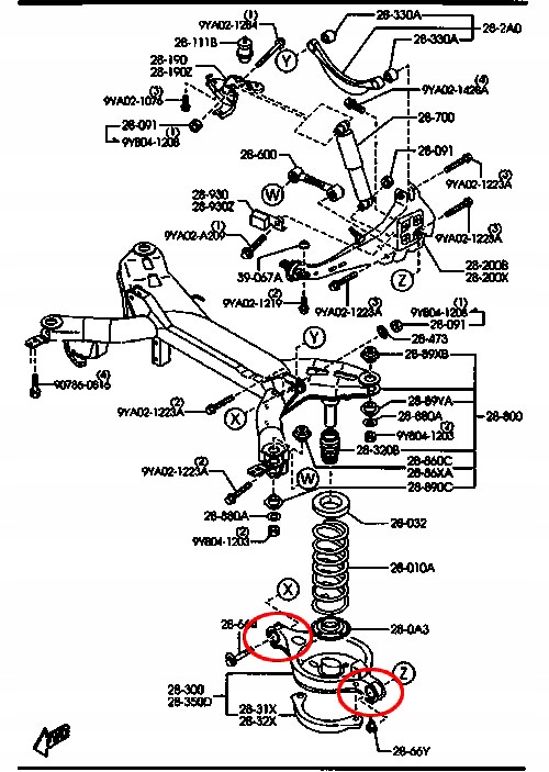 MAZDA6 GG GY I 02-07 BUSHING SWINGARM DRIVE SHAFT REAR photo 3 - milautoparts-fr.ukrlive.com