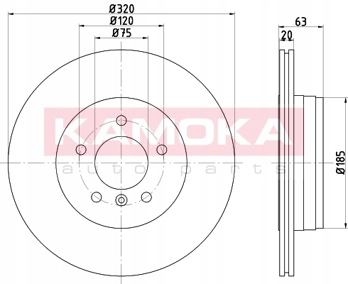 1032520/KAM DISC BRAKE BMW 5 E60 03-10 REAR WEN KAMOKA photo 3 - milautoparts-fr.ukrlive.com