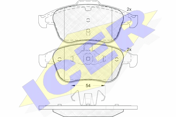 SABOTS DE FREIN DE FREIN ICER RENAULT LAGUNA 3 AVANT photo 3 - milautoparts-fr.ukrlive.com