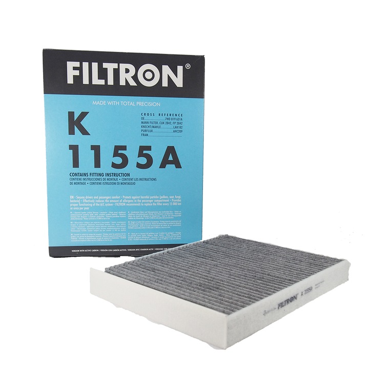 FILTRON FILTRE DE CABINE K1155A CARBONIQUE AUDI VW photo 1 - milautoparts-fr.ukrlive.com