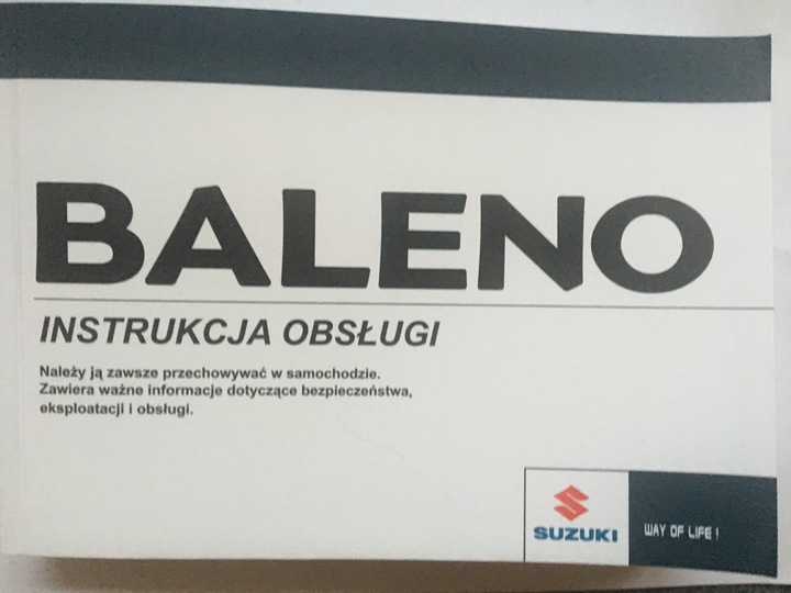 SUZUKI BALENO FROM 2015 POLSKA MANUAL SERVICE photo 1 - milautoparts-fr.ukrlive.com