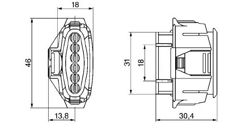 PRISE MALE CHEVILLE DE CONTACT PRZEPLYWOMIERZA 6PIN 1 928 403 740 photo 2 - milautoparts-fr.ukrlive.com