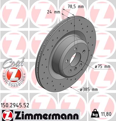 ZIMMERMANN SPORT ARRIÈRE BMW X5 M E70 X6 M E71 385MM photo 3 - milautoparts-fr.ukrlive.com