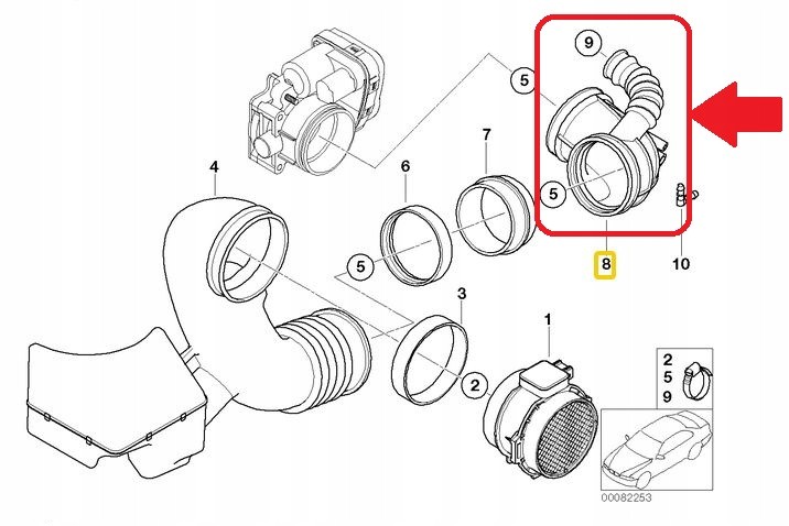 FIL DÉBITOMÈTRE D'AIR BMW X5 E53 3,0I photo 6 - milautoparts-fr.ukrlive.com