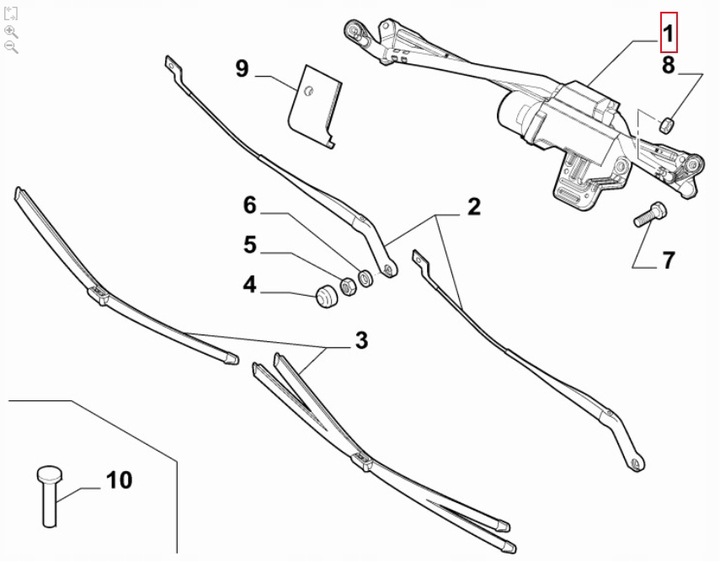 PEUGEOT BOXER II MECHANISM WIPER BLADES SET NEW CONDITION photo 6 - milautoparts-fr.ukrlive.com