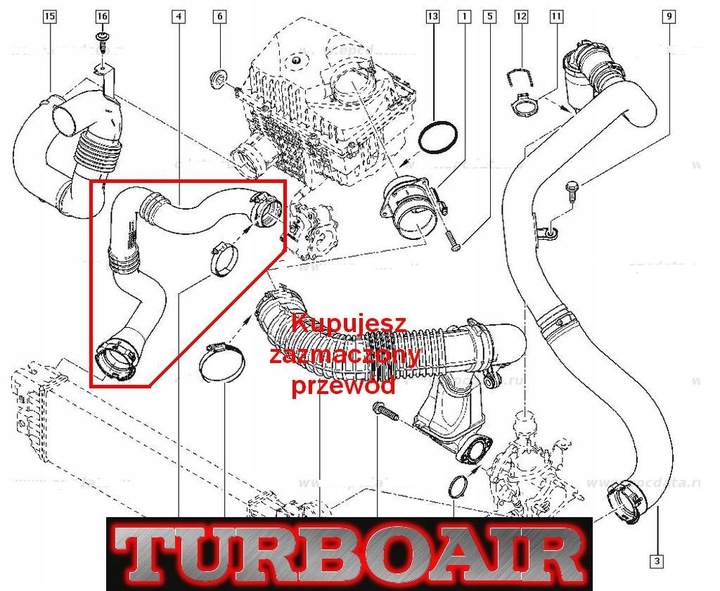 OPEL MOVANO 2,3 CDTI TUBE JUNCTION PIPE TURBO RADIATOR photo 6 - milautoparts-fr.ukrlive.com