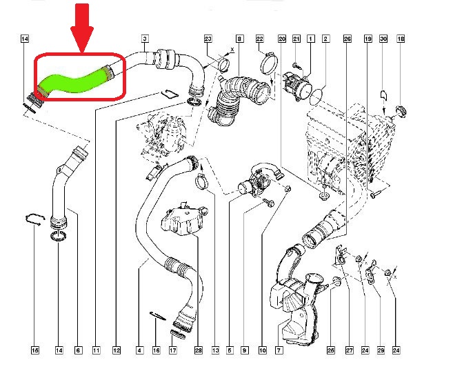 TUYAU BUSE DE RADIATEUR RENAULT FLUENCE 1.5 DCI photo 6 - milautoparts-fr.ukrlive.com