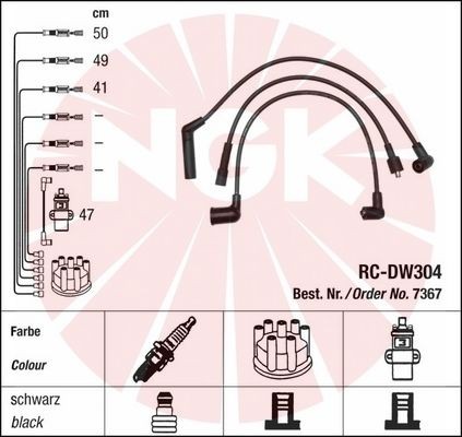 DRIVING GEAR NGK RC-DW304 7367 photo 1 - milautoparts-fr.ukrlive.com