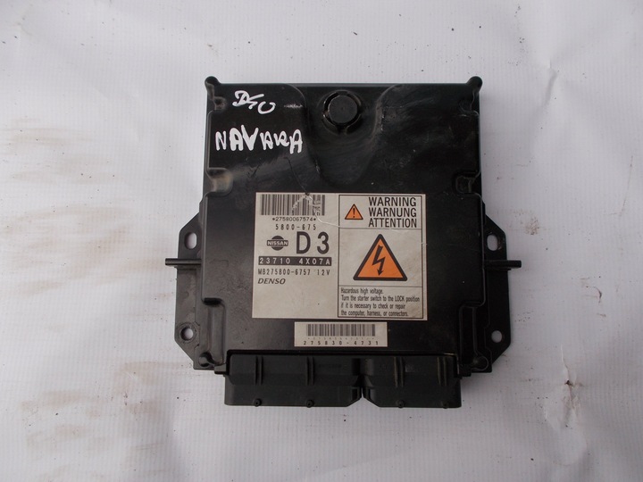 NISSAN NAVARA D40 COMPUTER CONTROL UNIT MB275800-6757 photo 1 - milautoparts-fr.ukrlive.com