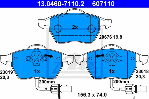 DISCS PADS ATE FRONT - VW PASSAT B5 288MM photo 5 - milautoparts-fr.ukrlive.com