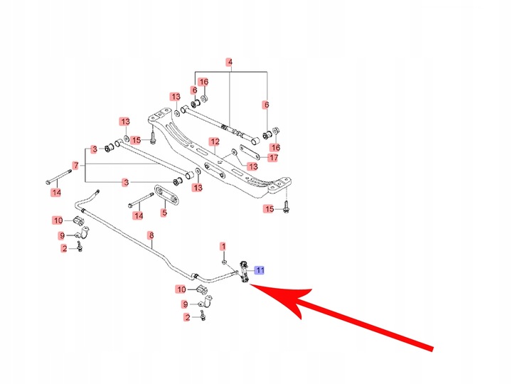 CONNECTOR STABILIZER REAR HYUNDAI MATRIX COUPE photo 2 - milautoparts-fr.ukrlive.com