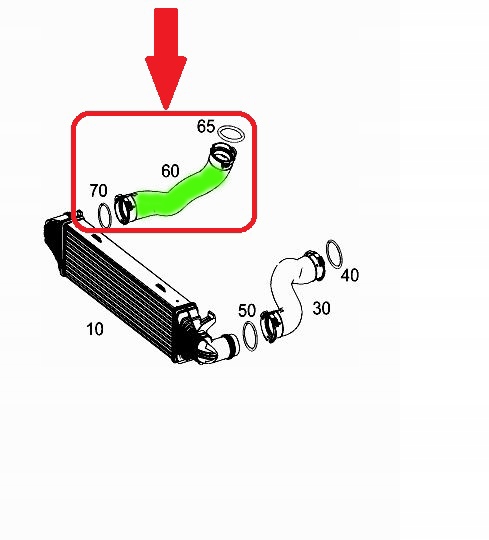 TUYAU DE RADIATEUR MERCEDES C-CLASSE W204 W212 E220 photo 7 - milautoparts-fr.ukrlive.com