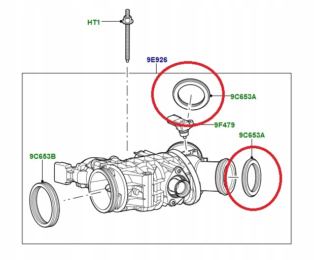 GASKET THROTTLE DISCOVERY 3, 4 RR SPORT GEN photo 3 - milautoparts-fr.ukrlive.com