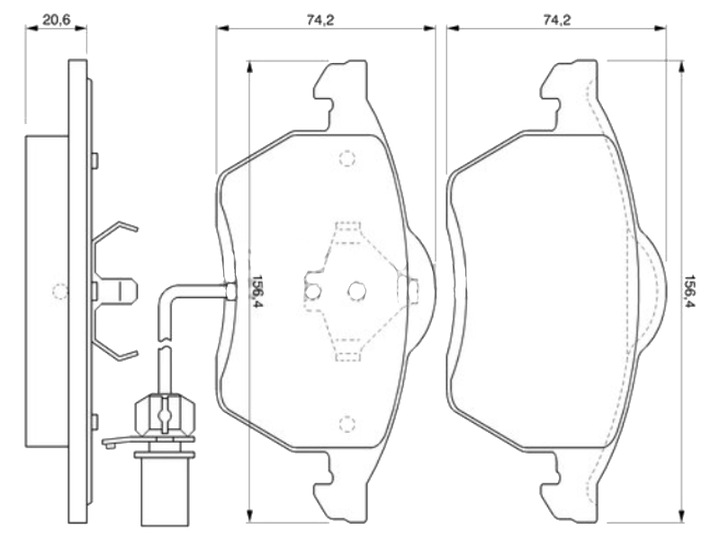 PADS BRAKE FRONT VW SHARAN SEAT ALHAMBRA photo 2 - milautoparts-fr.ukrlive.com