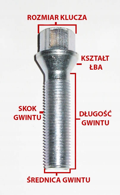 SCREW FOR KOL DISCS 14X1,5X28 CONE AUDI SEAT SKODA RENAULT VW GOLF MERCEDES photo 4 - milautoparts-fr.ukrlive.com