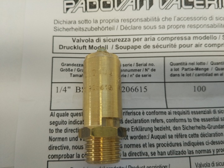 SOUPAPE SÉCURITÉ TA11 10BAR 1/4″
