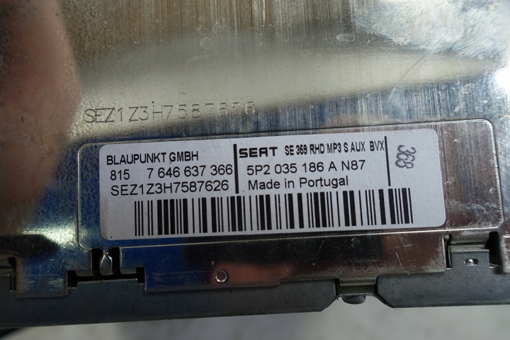 SEAT TOLEDO 3 RADIO RADIO 5P2035186A photo 5 - milautoparts-fr.ukrlive.com