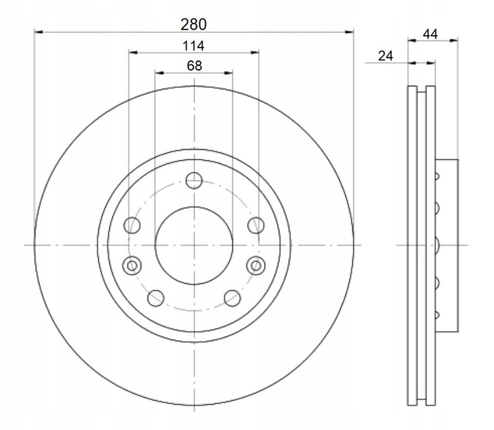 DISCS MIKODA 1758 GT DACIA DUSTER 10R- FRONT 280M photo 2 - milautoparts-fr.ukrlive.com