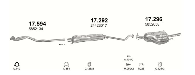 TUYAU OPEL ASTRA ZAFIRA 17.594 photo 9 - milautoparts-fr.ukrlive.com