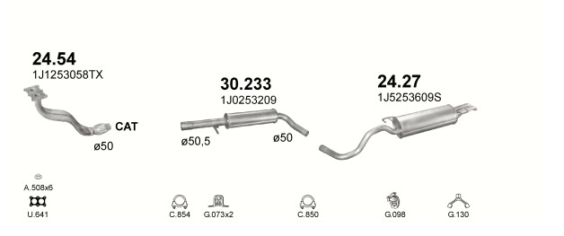 SILENCER CENTRAL SEAT LEON TOLEDO 30.233 photo 7 - milautoparts-fr.ukrlive.com