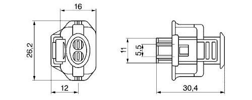 JACKPLUG CONNECTOR SENSOR NOZZLE NOZZLE BOSCH OPEL photo 2 - milautoparts-fr.ukrlive.com