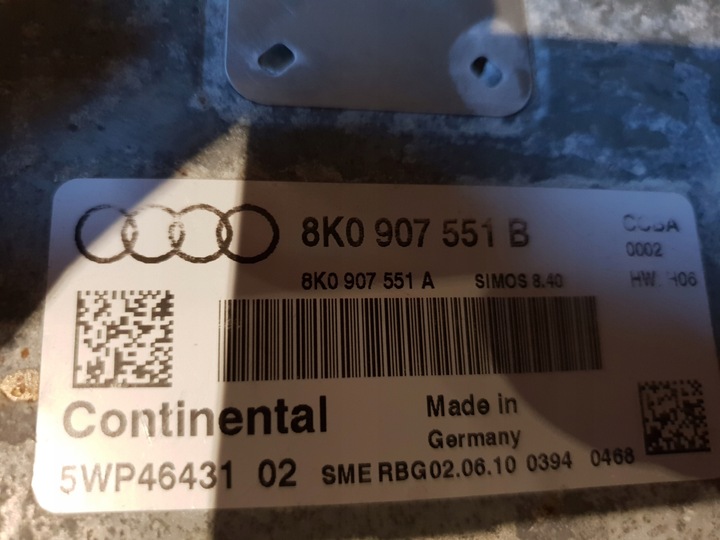 ORDINATEUR DE MOTEUR ECU AUDI AVEC 8K0907551B photo 4 - milautoparts-fr.ukrlive.com