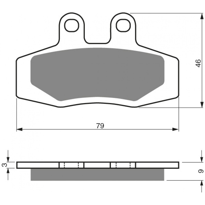 SABOTS DE FREIN DE FREIN 026 K5 KH132 DB2180 KTM GOLDFREN photo 1 - milautoparts-fr.ukrlive.com