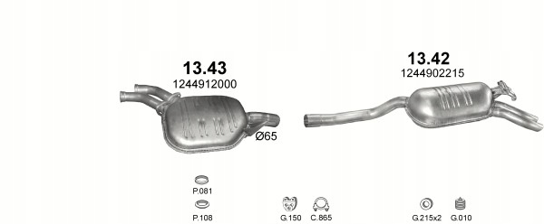 POT D'ÉCHAPEMENT FINAL MERCEDES EN 124 3,0E-24V photo 2 - milautoparts-fr.ukrlive.com