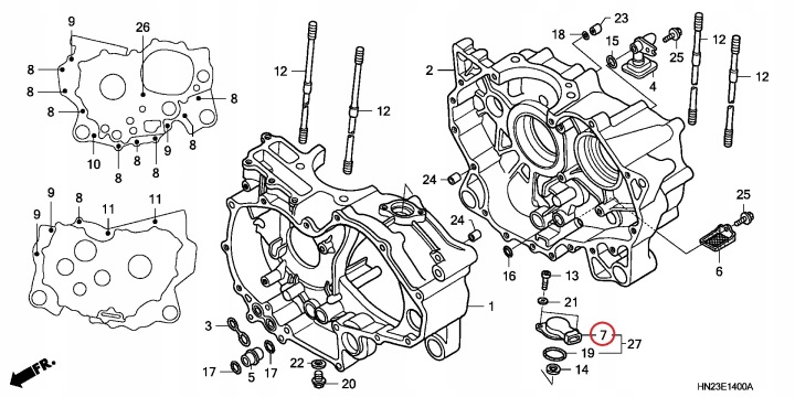 CAPTEUR BOÎTE DE VITESSES HONDA TRX 400 500 2001-2014 ORIGINAL