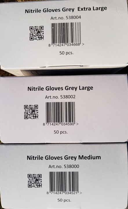 REKAWICE GANTS NITRYLOWE COLAD COULEUR GRISE COUP R.XL