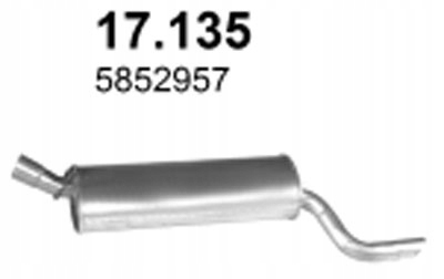 SILENCER END OPEL CORSA COMBO 1.2 1.4 1.7D photo 2 - milautoparts-fr.ukrlive.com