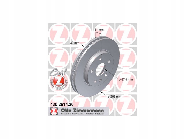 ZIMMERMANN 430.2614.20 DISQUE DE FREIN photo 7 - milautoparts-fr.ukrlive.com