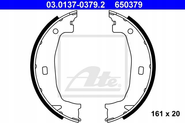 ATE BRAKE SHOES BRAKE FOR FOR BMW E46 316I 318I 320D photo 2 - milautoparts-fr.ukrlive.com