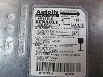 фото №10, Scenic 2 ii панель капот консоль подушки подушка безопасности