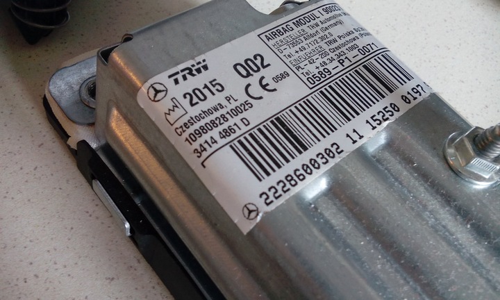 фото №5, Mercedes s 222 подушка безпеки набір 0008602802 s 6.3 amg