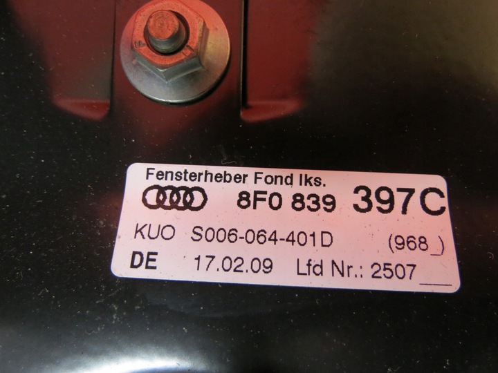 фото №6, Audi a5 s5 8f cabrio підйомник вікна лівий зад