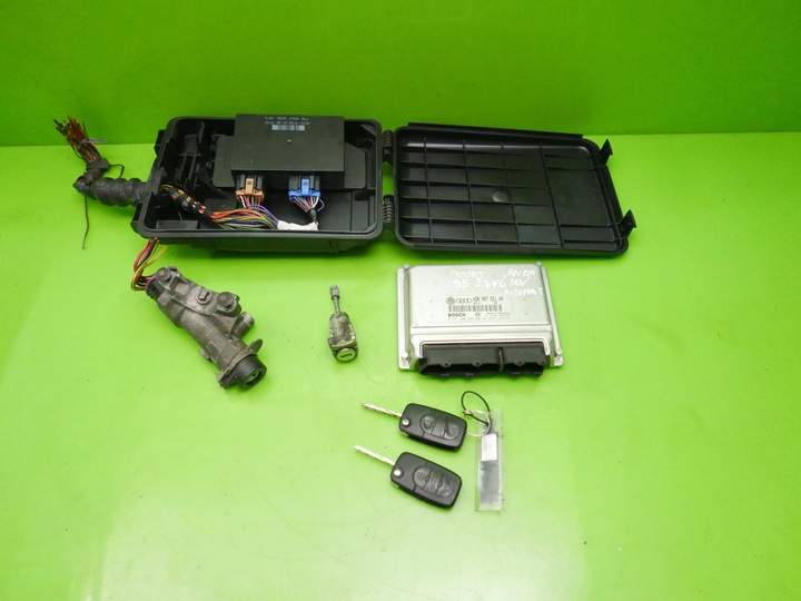 фото №1, Набор иммобилайзер компьютер 4d0907551ah vw passat b5 2.8