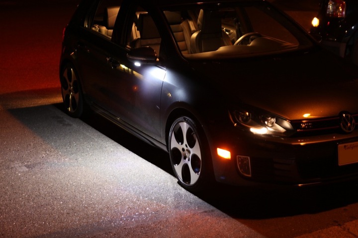 фото №8, Освітлення led дзеркал vw golf5 6 passat b5 b6 jetta eos sharan golf plus