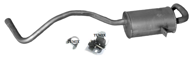 фото №1, Глушитель конечный renault megane ii cc 1.4 1.5d 1.6