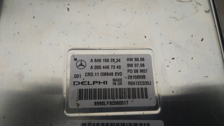 фото №3, Модуль двигателя mercedes w204 6461502634 0054467340