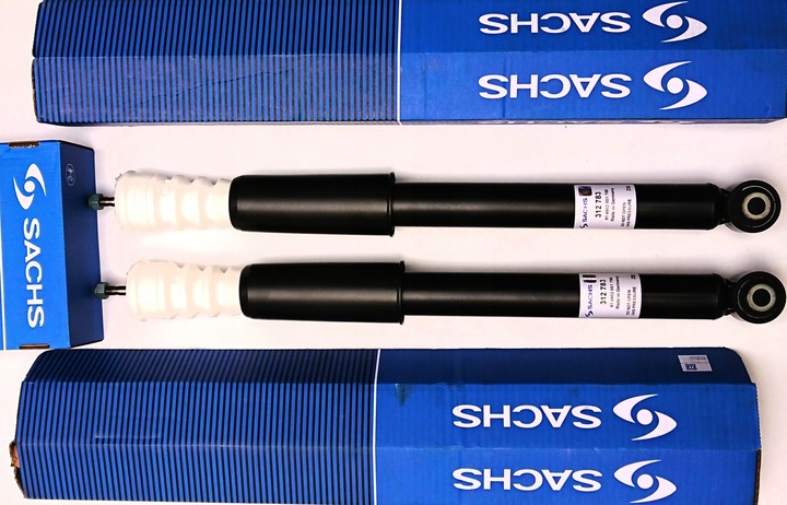 фото №1, 2x sachs 313367 амортизатори зад + відбійники audi a4 b7 seat exeo