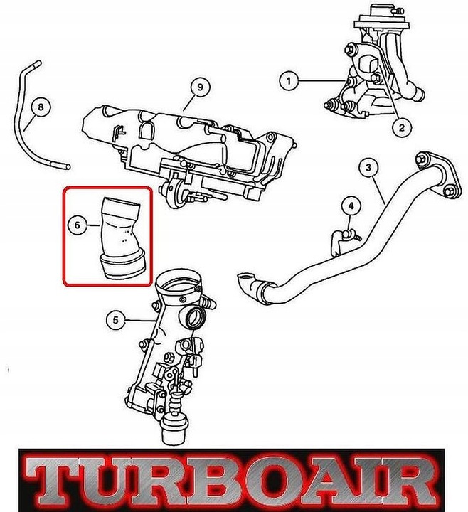 фото №6, Chrysler pt 2,2 шланг turbo шланг turbo інтеркулер 05080430aa