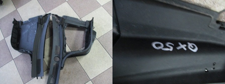 GRIGLIA GOCCIOLATOIO COPERTURA GREMBIALINA INFINITI QX50 QX 50