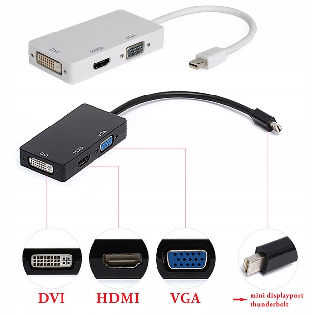 Как подключить displayport к ноутбуку Купить Переходник Mini DisplayPort DP на HDMI DVI VGA 3 в 1: отзывы, фото и хара