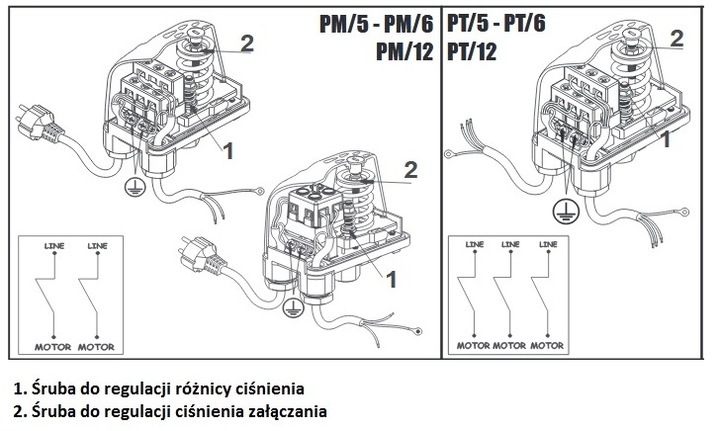 Реле давления xpd 2 3w схема подключения