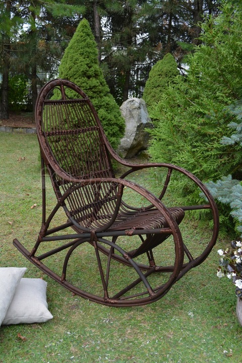 Кресло качалка для дачи фото Купить ПЛЕТЕНОЕ КРЕСЛО-КАЧАЛКА LORD BRAZ GARDEN WICKER: отзывы, фото и характери