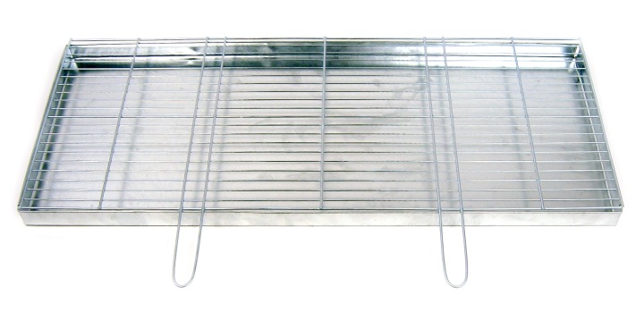 Rošt pro stavbu grilu 100 x 40 cm popelník